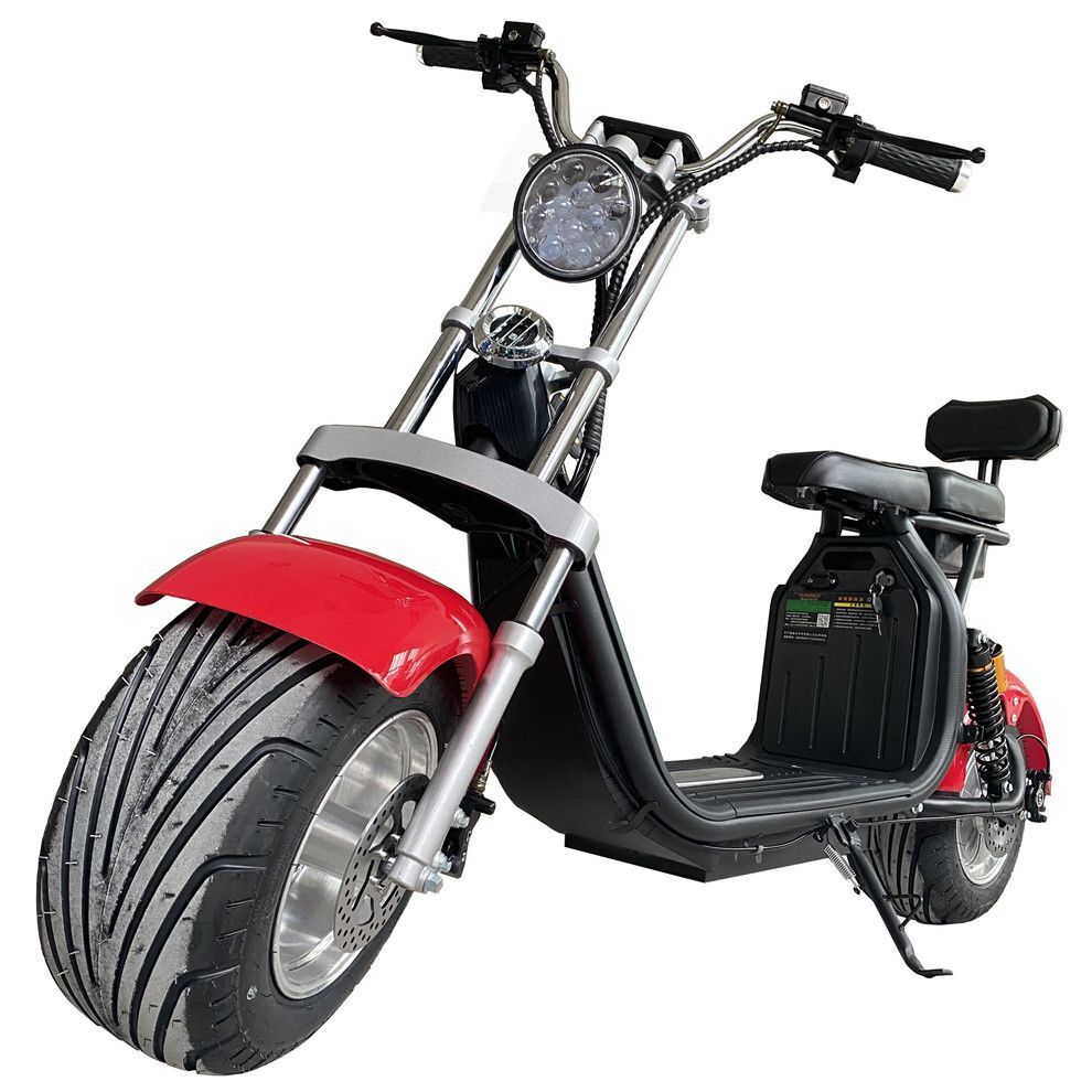 Venda de Moto Elétrica Scooter 2000W Vermelha Homologada para